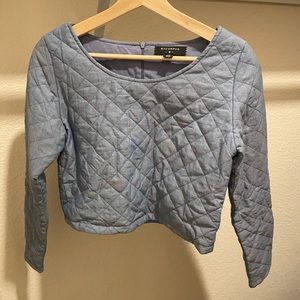 urban outfitters quivered blue top